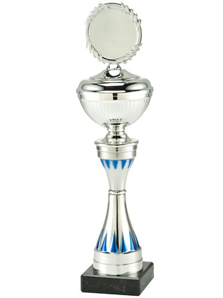 50144 Trofeo, plata/azul, 27 cm - 32,5 cm