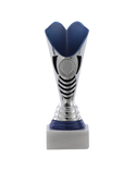 51102 Trofeo, plateado-azul, 18 cm - 20 cm