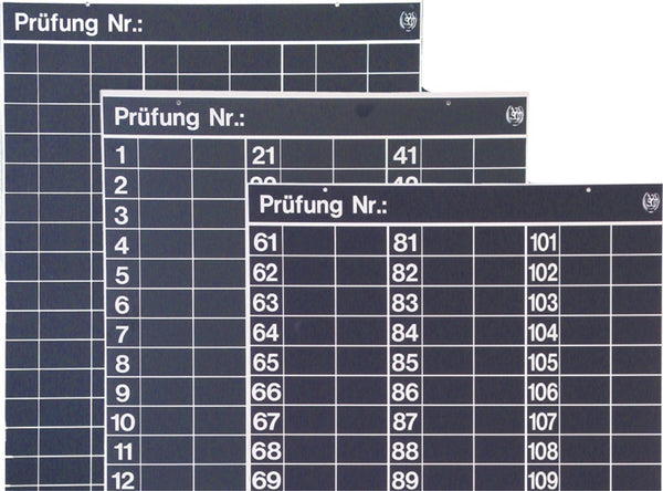 Tabla de inicio para tiza numerada del 1 al 60